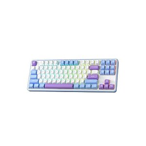 Teclado Mecânico RGB Redragon Star Blade K707AK Pro - Branco e Azul Claro