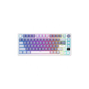 Teclado Mecânico Royal RK-M75 RGB com Teclas Azuis (Switch Blue) - Ocean Blue
