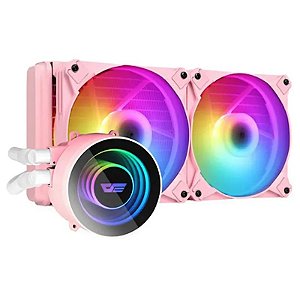 Cooler ARGB para CPU DarkFlash Twister DX-240 - Desempenho e Estilo em Rosa