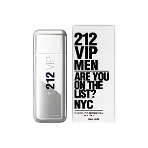 Perfume Masculino Carolina Herrera 212 Vip Men Eau De Toilette 100Ml