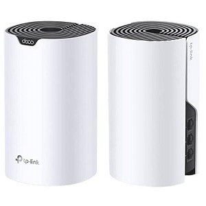 Roteador Wi-Fi Tp-Link Deco S7 Ac1900 Dual-Band 600Mbps - Kit Com 2 Unidades White/Black