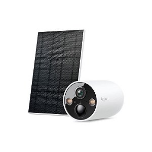 Kit Câmera de Segurança TP-Link Tapo C425 - 4MP 2K QHD com Painel Solar - Wi-Fi - Branco