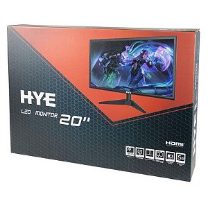 Monitor Hye HYE20NLM HD 20 com Conexões HDMI e VGA