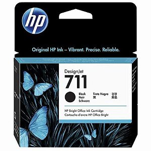 Tinta HP 711XL Preto 80ML Compatível T120 / T520