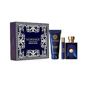 Kit Versace Dylan Blue Masculino 100ML - 3 Peças Elegantes