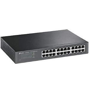 Switch TP-Link TL-SG1024D com 24 Portas Ethernet de 10/100/1000 MBPS Preto