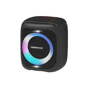 Caixa de Som Bluetooth Hopestar Party 100 HS-1391 50W com 2 Microfones Negros
