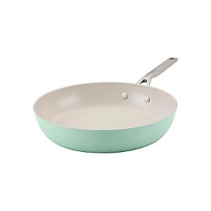 Frigideira Antiaderente Cerâmica 31CM Kitchenaid na Cor Pistache
