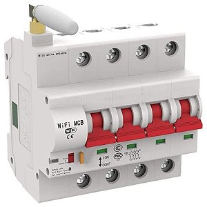 Interruptor Diferencial Residual ZISB9 4P 32A Wi-Fi 400V 50Hz.