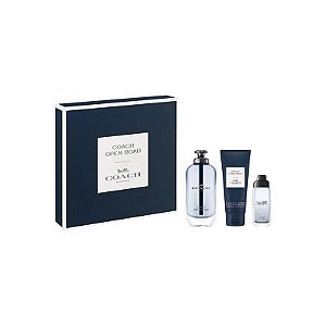 Kit Perfume Coach Open Road Edt 100Ml + 15Ml + Shower Gel 100Ml - Masculino