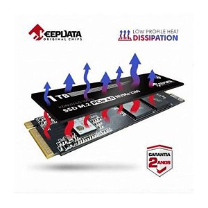 Ssd M.2 Keepdata Kdnv1T4.0-16Gts De 1Tb Com Dissipador