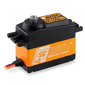 Servo Savox SC-1258TG Plus com Soft Start 6V 12KG 0,08S para Modelismo