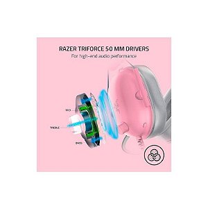 Fone De Ouvido Razer Blackshark V2 X Conexão Mini Jack 3.5 Mm - Quartzo Rz04-03240800-R3U1