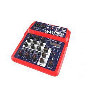 Mixer de DJ Modelo Estúdio Profissional 4 Canais