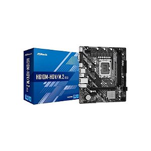Placa Mãe Asrock H610M-HDV/M.2 R2.0 LGA 1700 para DDR4 - Desempenho Confiável