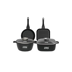Conjunto de Panelas Winningstar 4 Peças ST-5209 - Cozinha Prática e Elegante