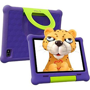 Tablet Infantil G-Tide Klap T1 10 32Gb Cinza Com Filme E Capa Roxa