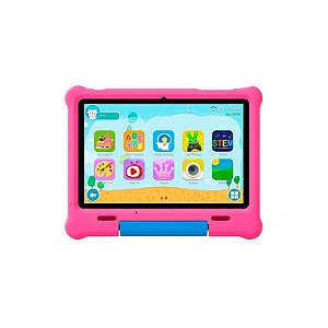 Tablet Infantil G-Tide Klap T1 32GB/2GB RAM 10 Preto com Capa Rosa