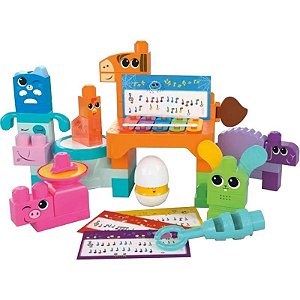 Brinquedo de Montar Musical Fisher-Price - HPB46 (40 Peças)