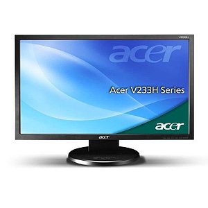 Monitor Acer 23 Polegadas V233H Full HD com Conexão VGA e DVI - Cor Preto