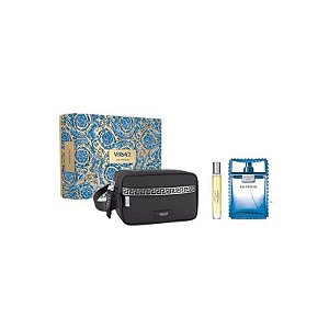 Kit de Perfume Versace Eau Fraiche 100ML + 10ML - Masculino com Estuche
