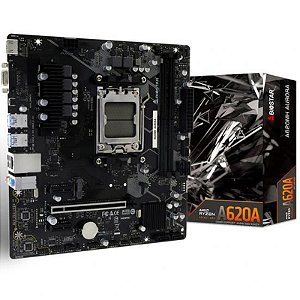 Placa Mãe Biostar AM5 A620MH Aurora DDR5 com Saídas HDMI e VGA
