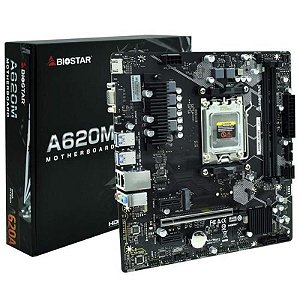 Placa-Mãe Biostar A620MH Aurora Socket AM5 - VGA e Suporte DDR5