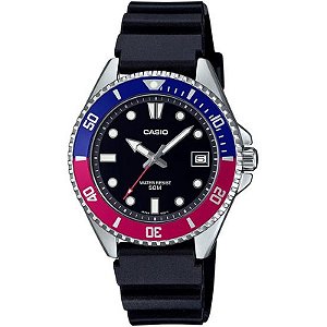 Relógio Masculino Casio MDV-10-1A2VDF - Preto Clássico e Resistente