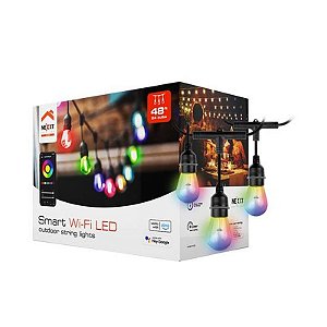 Guirlanda LED Inteligente Nexxt NHB-0100 RGB 14 Metros