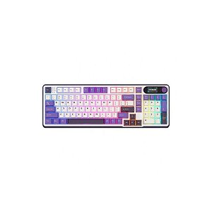 Teclado Mecânico Royal RK-S98 com Switches Brown e Mouse Blackberry