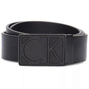 Cinto De Couro Preto Calvin Klein Masculino