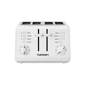 Torradeira De 4 Fatias Cuisinart Classica Branca 110V