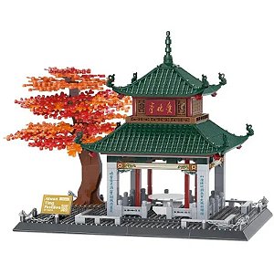Conjunto de Blocos de Construção Aiwan Ting Pavilion - 5230 peças de Arquitetura