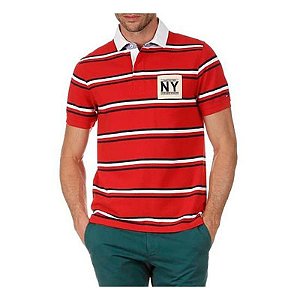 Polo M Mw0Mw00422 0 Tommy Hilfiger 904 Vermelho Branco