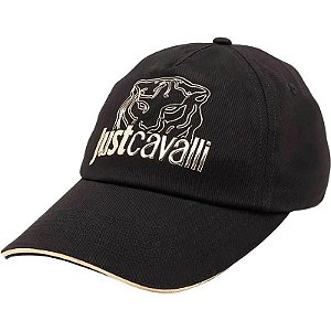 Boné Just Cavalli Preto 75QAZK50 ZG225 - Modelo Exclusivo