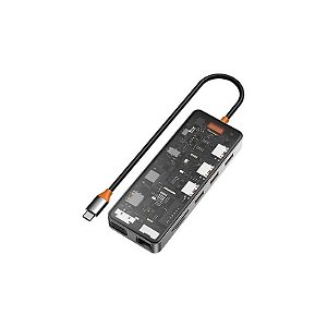 Concentrador Usb-C Wiwu Cb011 11 Em 1 Cinza Espacial