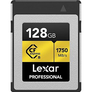Cartão de Memória CFexpress Tipo B Lexar Professional Gold 128GB 1750 MB/s