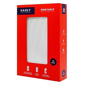 Lamina de Impressão Haxly HX-PR00A-50 para Celular - Pacote com 50 Unidades