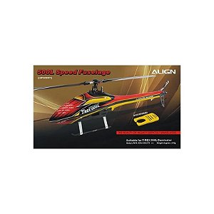 Fuselagem de Velocidade para Modelo TR500L em Amarelo e Vermelho