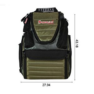 Mochila Para Pesca Sumax Sm-805 Com 4 Estuches De Pvc