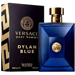 Perfume Versace Dylan Blue Eau de Toilette Masculino 200mL - Elegância e Sofisticação