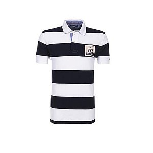 Polo M Mw0Mw00805 Preto 0 Tommy Hilfiger 903 Branco