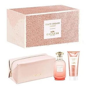 Kit Coach Dream Sunset Eau de Parfum 90ML com Bloqueador e Estojo