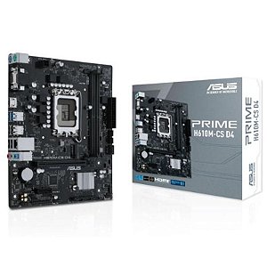 Placa Mãe ASUS H610M-CS Prime D4 - M.2, DDR4, HDMI, VGA, USB 3.2, Rede e Áudio