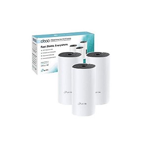 Roteador Mesh TP-Link Deco M4 - Kit Completo para Casa 3 Unidades Ac1200