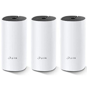 Sistema de Wifi TP-Link Deco M4 - Rede Intelivente AC1200 com 3 Dispositivos Brancos