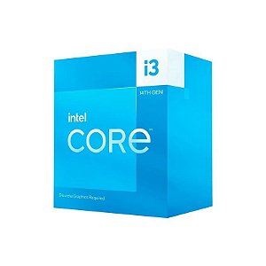 Processador Intel Core i3-14100F LGA 1700, 4 Núcleos, 8 Threads, até 4.7GHz Turbo, Cache 12MB