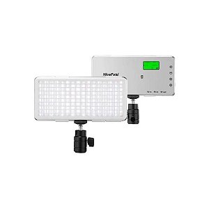 Luminária LED Nicefoto SL 120A Dupla Cor Recarregável