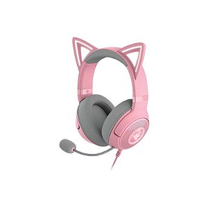 Fone De Ouvido Razer Kraken Kitty V2 Usb Rgb Ears Quartz Edition Rz04 04730200 R