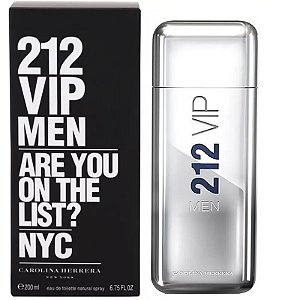 Perfume Masculino Carolina Herrera 212 Vip Men Edt 200Ml - Elegância E Sofisticação